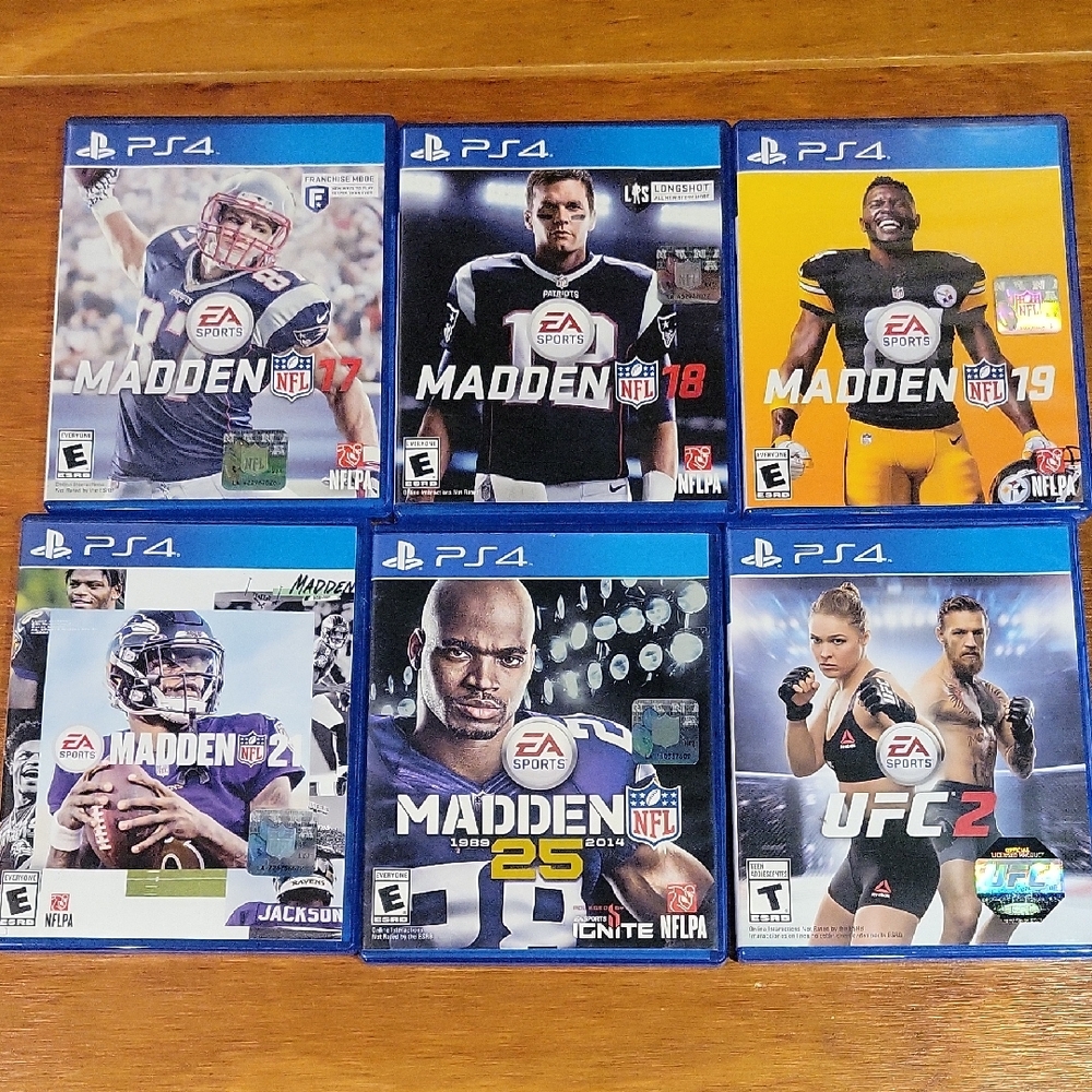 PS4 Game Collection - Blue Cases